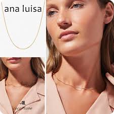 ana luisa◇14K＊ボックス チェーン ネックレス＊JO GOLD (ana luisa/ネックレス・ペンダント)  86322875【BUYMA】