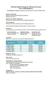 Basic Employee Benefits Package Template Essay Writing Skills Employee Benefit Work Benefits