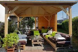 Drei seitenwände des gartenhauses sind dabei baugleich, eine seitenwand ist etwas höher. Gartenlounge Selber Bauen Ein Pavillon Fur Die Ganze Familie