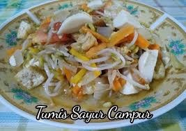 3 butir bawang merah, iris tipis. Resep Tumis Sayur Campur Legit Dan Nikmat