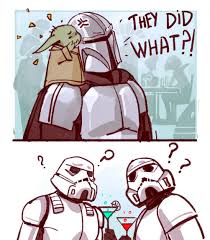 Pin By Mary Reynolds On Baby Yoda And That Tin Can Man Star Wars Humor Star Wars Memes Star Wars Artwork