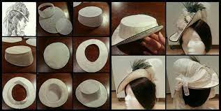 Instructions And Hat By Angela Mombers The Victorian Hat Instructions 1 Example 2 Whip Stitch Millenary Wire Around Victorian Hats Sewing Hats Hats Vintage