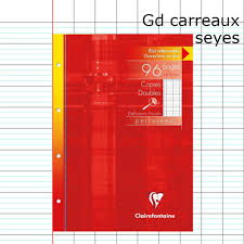 Feuilles grands carreaux = trait du crayon mieux guidé et plus lisible, feuille plus aérées j'aime bien avoir le maximum d'information possible sur une seule feuille, c'est plus simple ensuite pour réviser, y a une trop grosse perte d'espace sur grand carreau, et j'vous jure que ça rend beaucoup mieux la. Copies Doubles Deficients Visuels Grands Carreaux Chez Rentreediscount Fournitures Scolaires