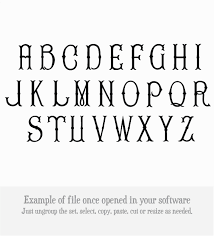 Download Fancy Fishtail Monogram Svg Vector Cuttable Font
