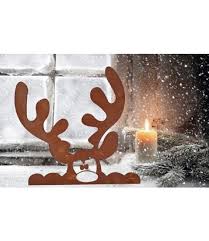 Ferrum Edelrost Kantenhocker Elch Weihnachten Winter 3 0408 Elch Weihnachten Weihnachtsdekoration