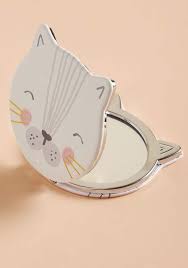 what s the cats compact mirror by disaster designs from modcloth cat accessories cat items cat lover gifts