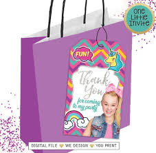 Will You Come To My Party Will You Come Jojo Siwa Thank You Tags Jojo Siwa Thank You For Coming To My Etsy Birthday Thank You Cards Jojo Siwa Birthday Thank You Tags