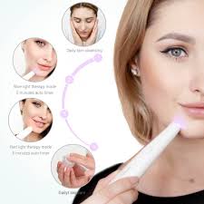Prettysee Acne Clearing Treatment Pen Red Blue Light Therapy Acne Spot