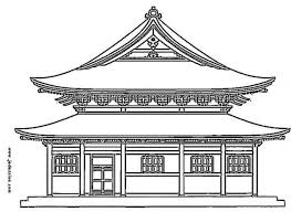 Coloriage Palais Japonais Dessin Gratuit A Imprimer Temple Japonais Pagode Japonaise Coloriage Maison