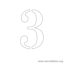 3 inch stencils numbers printable. Number Stencils 1 10 Stencil Letters Org