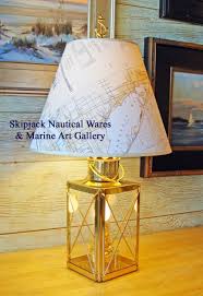 Old Perko Port Starboard Nautical Table Lamp