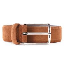 Anderson S Suede Belt Light Brown Af2846 M3