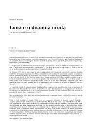 Apoi se pune acut problema eficientei lor. Calameo Luna E O Doamna Cruda Robert A