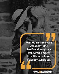 Maybe you would like to learn more about one of these? 60 Heartwarming I Love You Mom Quotes And Sayings Dp Sayings