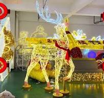 3D LED Deer Outdoor Animals Christmas Motif Light ...