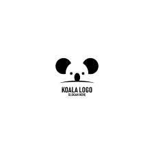 The marbled design looks chic. Koala Logo Design Vector Koala Logo Logo Design Negative Space Koala Logo Design