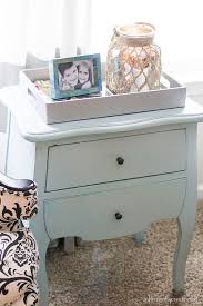 Chalk Like Paint Finished Ice Blue Table Infarrantly Creative Painted Furniture Colors Furniture Blue Table