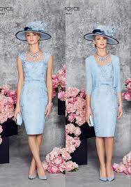 Free Shipping 208 76 Piece Buy Wholesale Light Blue Sheath Short Knee Length Mother Of The Bride Lace Dresse Wedding Attire Guest Dresses Wedding Guest Dress