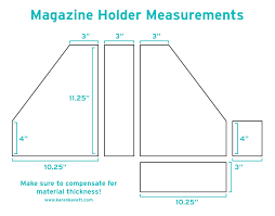 Now i have the magazine holders and everything has its own place, so i save time with searching and organizing. Diy Magazine Holders Karen Kavett