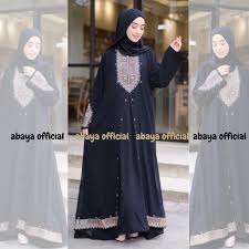 Jual Abaya Hitam Umroh Abaya Bahan Adem Basic Terbaru Real Pict jetblack