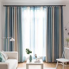 Wenn sie neue gardinen kaufen, wählen sie diese passend zu tapete, teppich und mobiliar aus. Modern Vorhang Farbverlauf Streifen Im Wohnzimmer