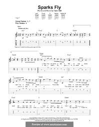 Sparks Fly By T Swift Sheet Music On Musicaneo