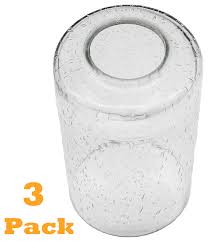 3 Pack Seeded Glass Shade Clear Bubble Cylinder For Light Fixture Pendant Wall Contemporary Lighting Globes And Shades By Ledupdates