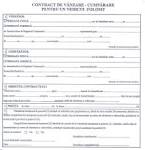 Contract vanzare-cumparare vehicul folosit - Prefectura Bucuresti