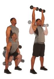 dumbbell squat and press 101 a how to