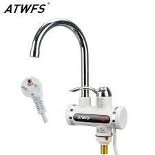 Atwfs Faucet Water Heater Tap Instant Hot Water Faucet Kitchen Tankless Water Heater Hot And Cold 220v 3000w Bếp Nha Bếp