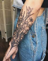 1 732 Likes 9 Comments Yaana Gyach Tattoo Artist Yg Tattooing On Instagram Sunflower Lavender Rose Daf Tattoos Carnation Tattoo Half Sleeve Tattoo