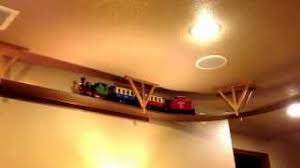 Railroad track wall border home decor. Ceiling Mounted G Scale Train Youtube