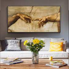 All professionally made for quick shipping. Hands Creation Of Adam Canvas Paintings Reproductions Classical Famous Canvas Wall Art Prints For Bed Room Wall Decor Pictures Buy Art Wall Canvas Large Canvas Wall Art Canvas For Printing Product On Alibaba Com