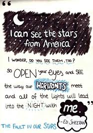 All Of The Stars By Ed Sheeran From The Fault In Our Stars Soundtrack Frases De Musicas Letras De Musicas A Culpa E Das Estrelas