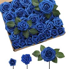 Maybe you would like to learn more about one of these? Derblue 60pcs Three Different Sizes Artificial Roses Flowers Foam Roses Bulk W Stem For Diy Wedding Bouquets Corsages Centerpieces Arrangements Baby Shower Cake Flower Decorations Royal Blue Buy Online In Antigua And Barbuda At