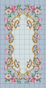 Charted Wool Latch Hook Kits In Floral Designs
