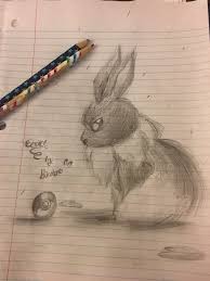 Realistic Eevee Drawing ( I Tried..) | Pokémon Amino