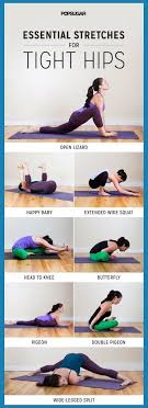 Yoga poses for hips and lower back. 8 Stretches Your Tight Hips Are Begging For Lower Back Exercises Lower Back Exercises Back Workout Women Easy Yoga Workouts Flexibility Workout Workout