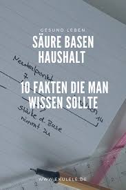 10 Wichtige Fakten Zum Saure Basen Haushalt Einfach Und Kurz Erklart Fakten Basen Haushalt