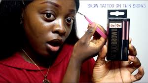 TESTING MAYBELLINE TATTOO BROW ON THIN BROWS