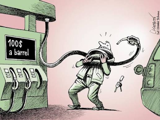 Choking Oil Prices | Globecartoon - Political Cartoons - Patrick Chappatte