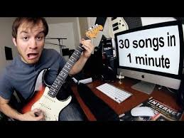 30 Songs In 1 Minute Youtube Chanson Chanson Guitare Demotivateur