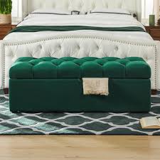 Maybe you would like to learn more about one of these? Jennifer Taylor Arlo Tufted Velvet Storage Bench Evergreen 49 L X 20 W X 18 H 85181 893 The Home Depot