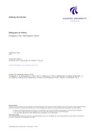 Pdf Dialogues On Poetry Mediatization And New Sensibilities Stefan Kjerkegaard Academia Edu