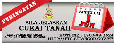 Cukai petak secara atas talian. Cukai Tanah Sepang Selangor Author On H
