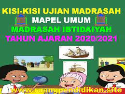 Soal ujian madrasah ibtidaiyah 2020. Kisi Kisi Ujian Madrasah Um Mapel Umum Jenjang Mi Tahun Ajaran 2020 2021 Ruang Pendidikan