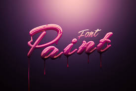 Download 3d Paint Psd Font For Photoshop Gk Mockups Store Paint Font Graphic Design Fonts Fonts