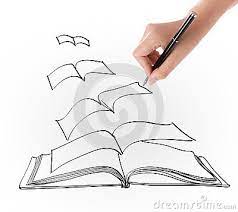 Hand Drawing Open Flying Book Book Drawing Open Book Drawing Book Tattoo