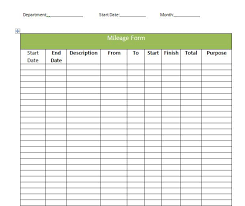 30 Printable Mileage Log Templates Free Template Lab