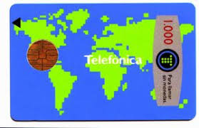 Necesitamos ubicarnos en el espacio que nos rodea. Phonecard Mapamundi Telefonica Spain Mapamundi Mar B 013 1